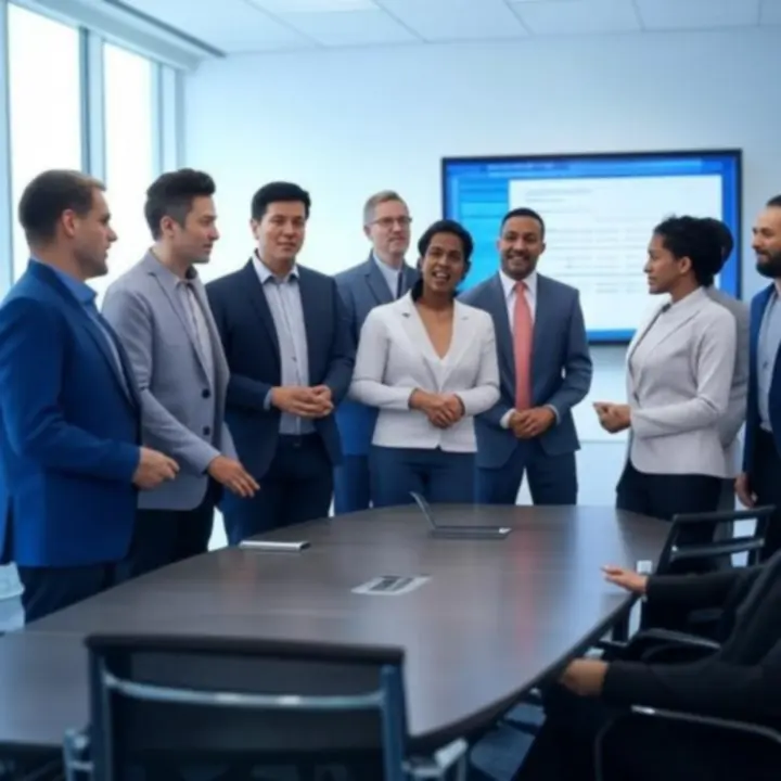 Zespół specjalistów podczas analizy potrzeb biznesowych klienta