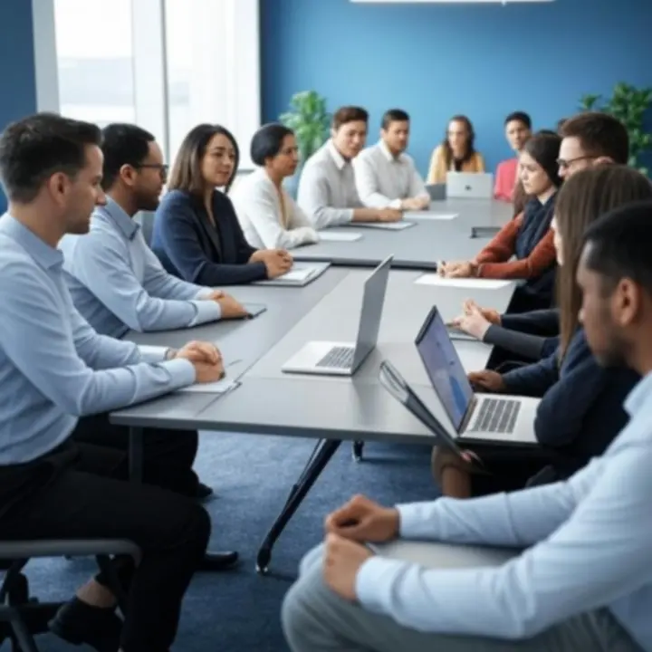 Zespół PolishB2BServices współpracujący przy projekcie dla klienta biznesowego